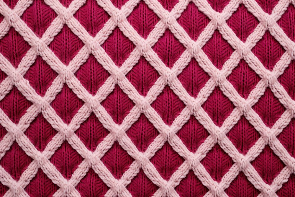 Geometric pattern knit texture home decor.