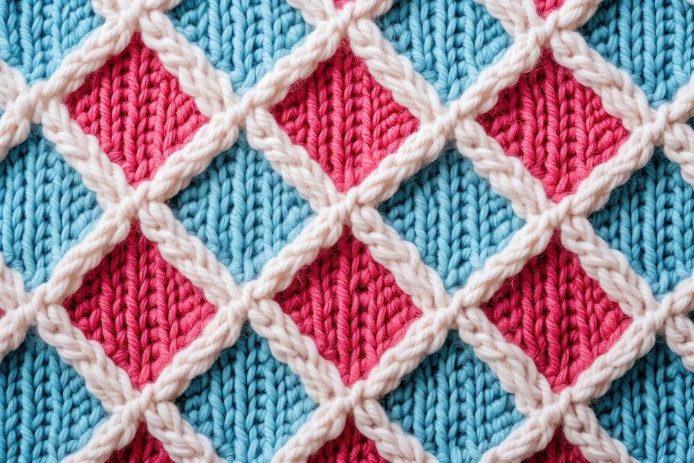 Geometric pattern knit embroidery clothing knitting.