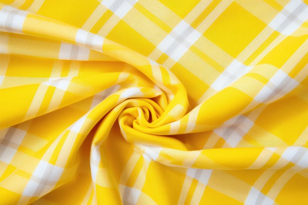 Yellow and white plaid pattern.