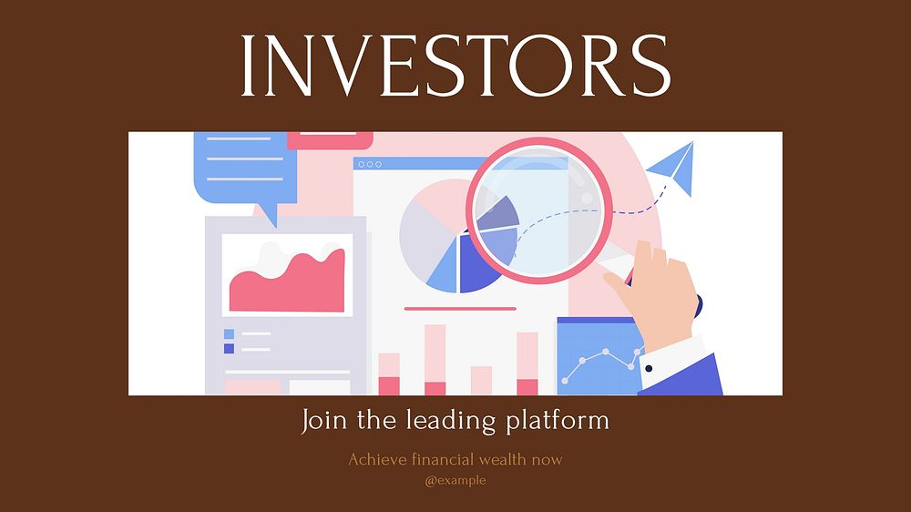 Stock global business blog banner template
