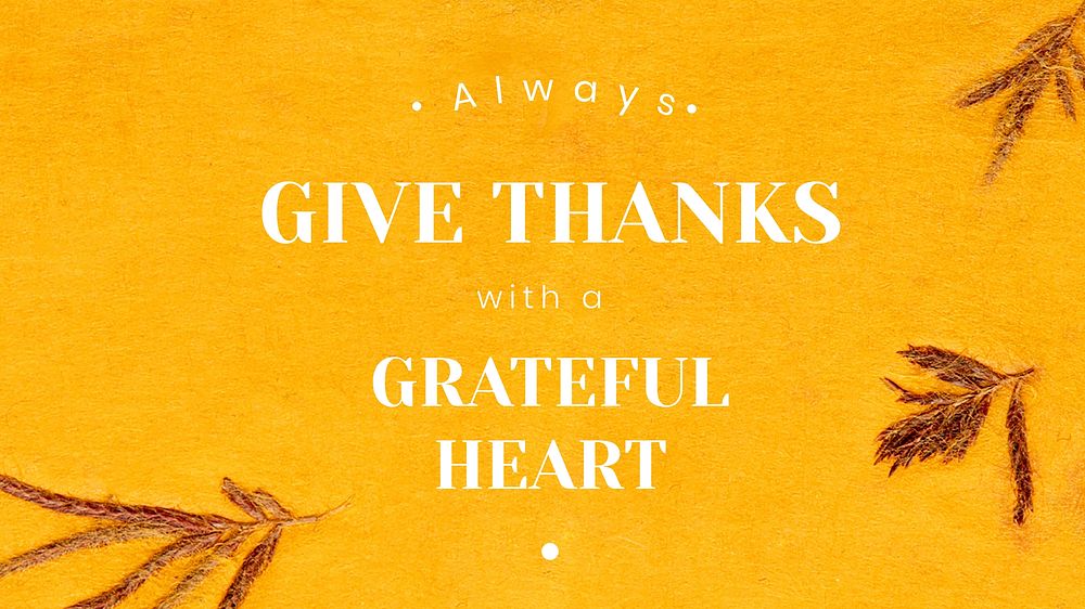 Thanksgiving greeting blog banner template