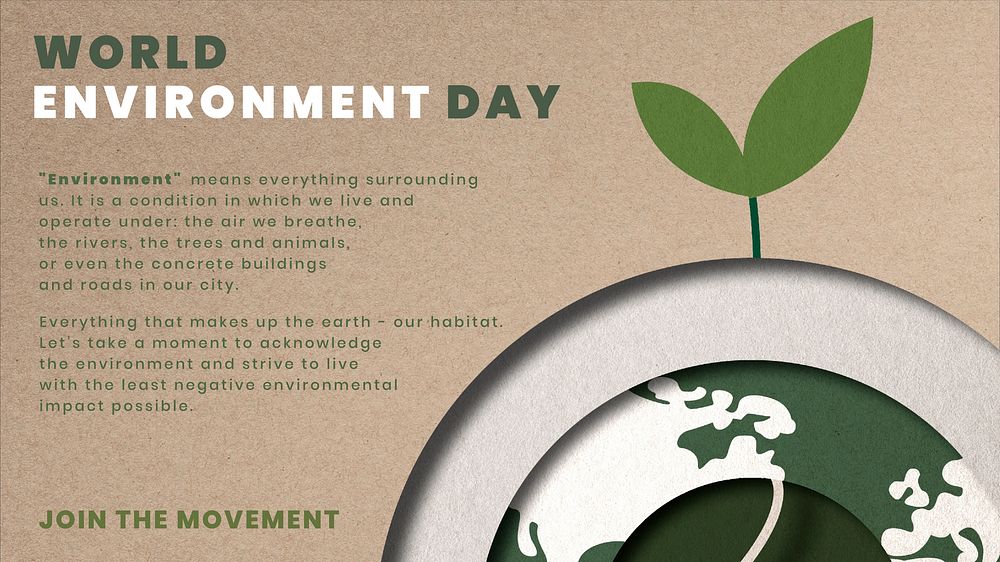 Environment day blog banner template  