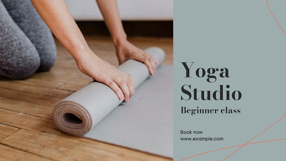 Yoga studio blog banner template