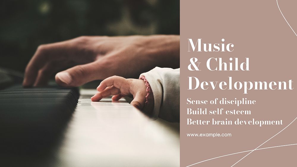 Child development blog banner template