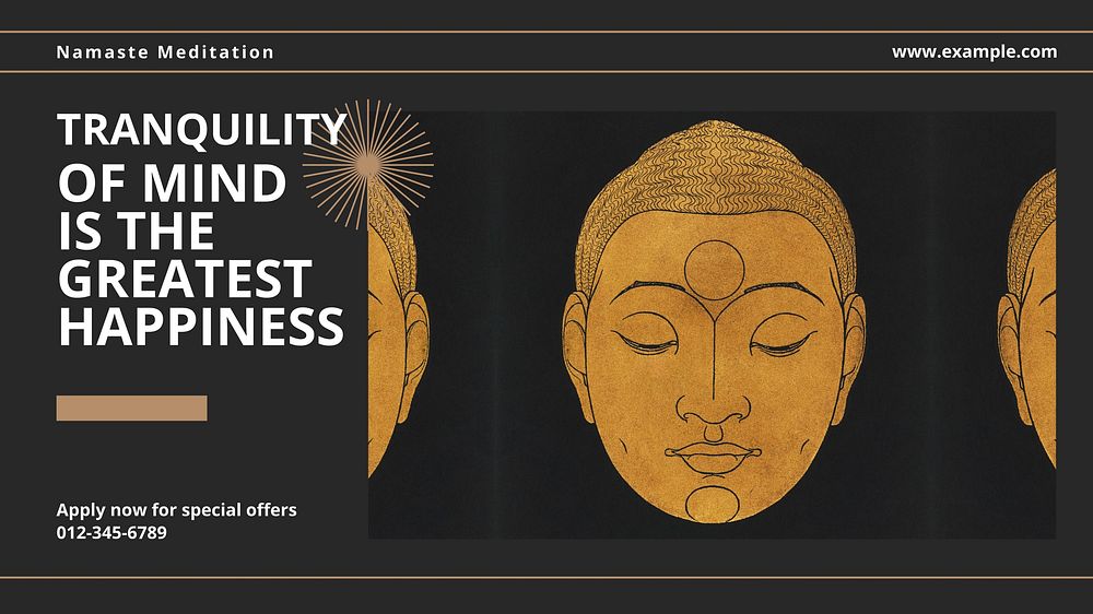 Tranquility Facebook cover template