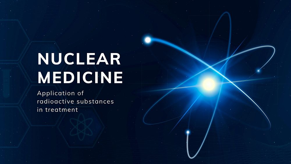 Nuclear medicine Facebook cover template