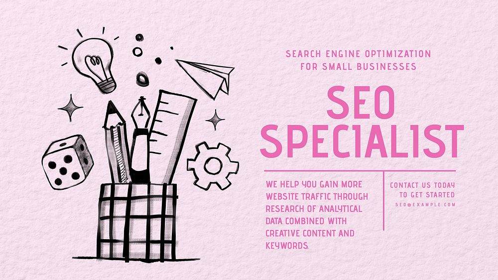 SEO Specialist blog banner template & design