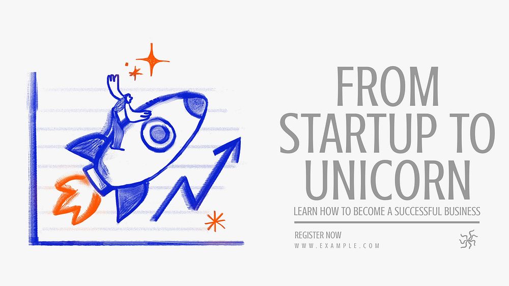 Startup business blog banner template & design