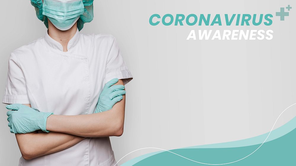 Coronavirus awareness YouTube thumbnail template