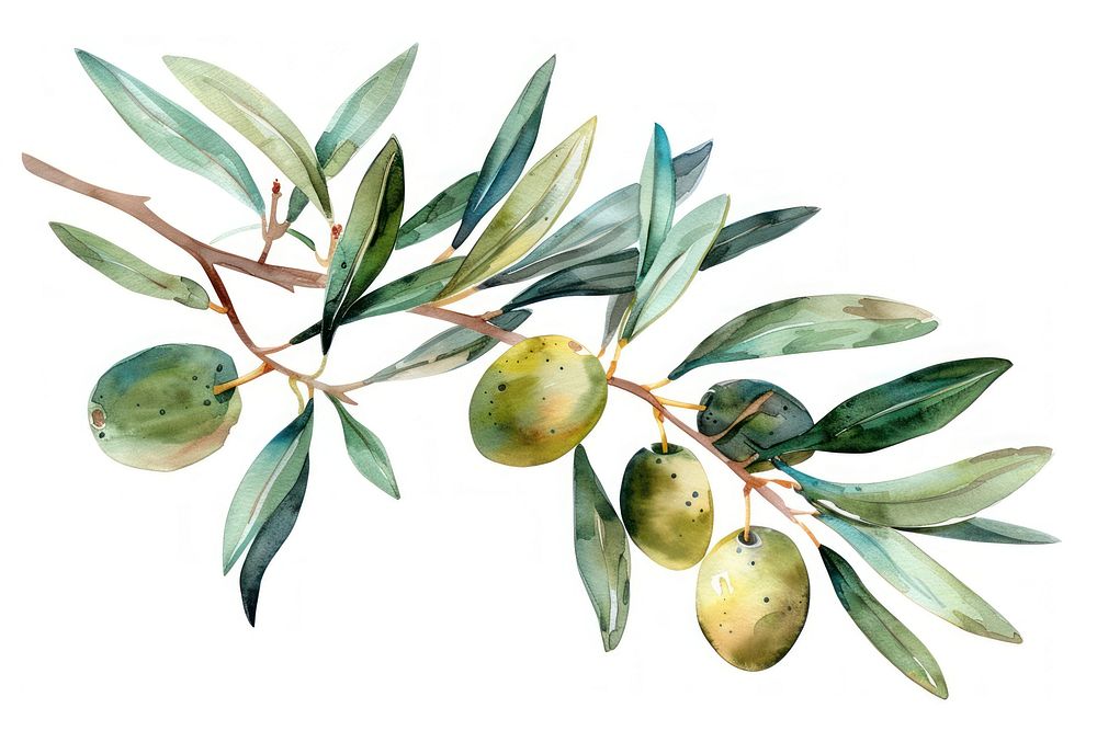 Branch of olive annonaceae produce plant.