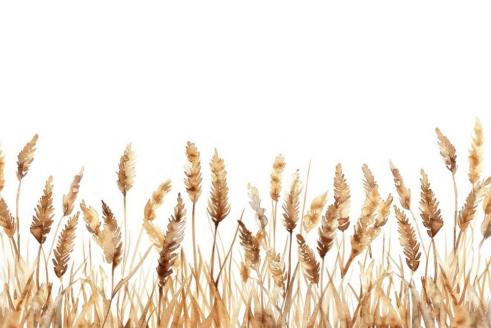 Wheat field produce grain plant.
