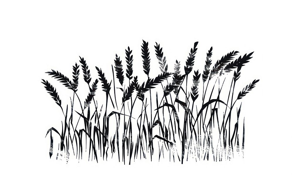 Wheat field illustrated drawing produce.