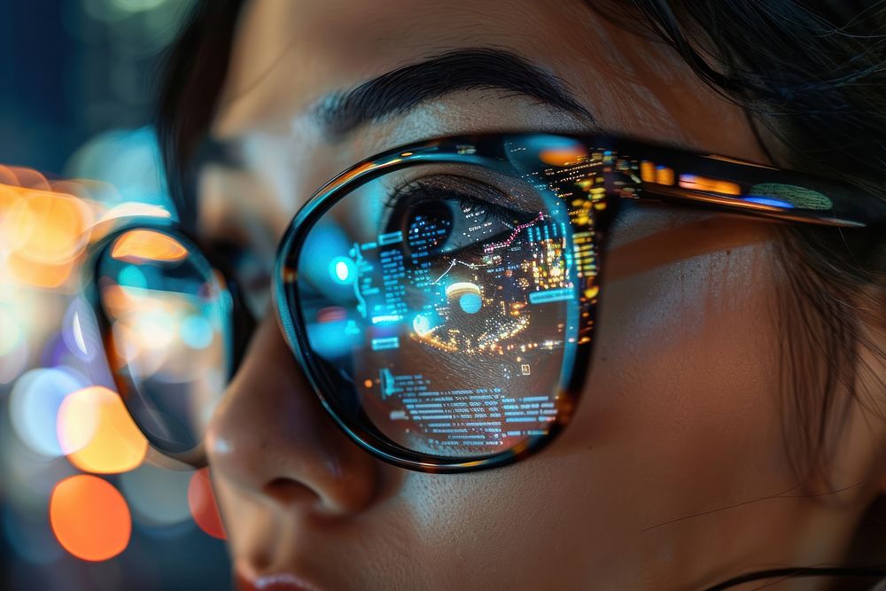 Augmented reality language translation glasses Free Photo rawpixel