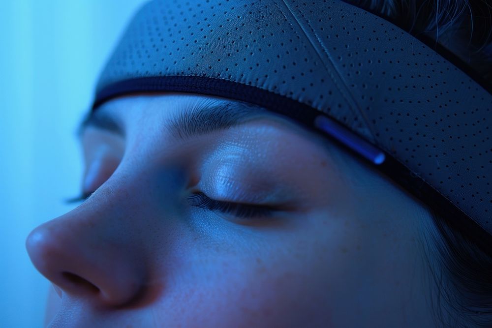 Sleep optimization headband person accessories electronics.