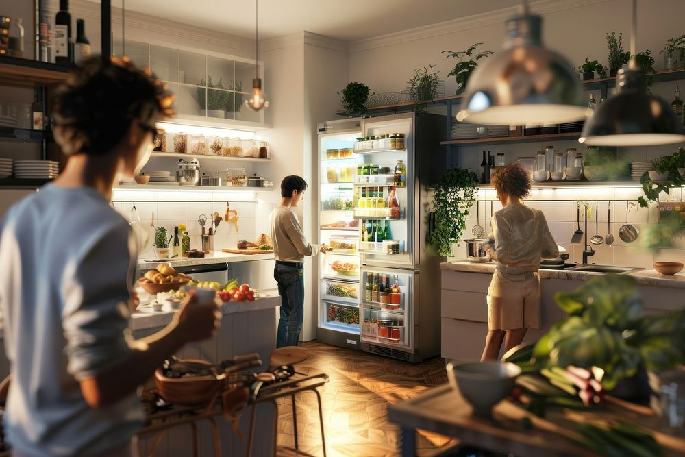 Smart refrigerator kitchen accessories appliance.