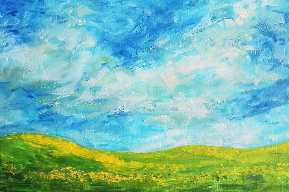 Sky landscape painting outdoors scenery.