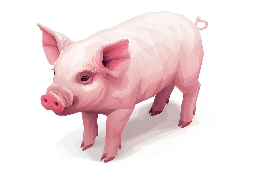 Pig illustration wildlife animal mammal.