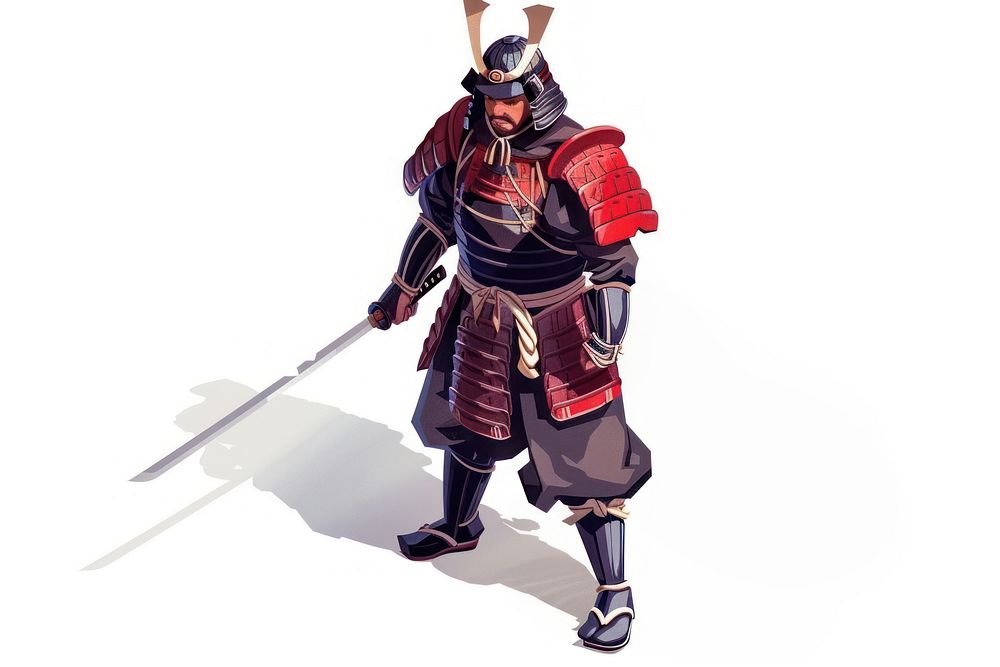 Samurai illustration clothing weaponry apparel.