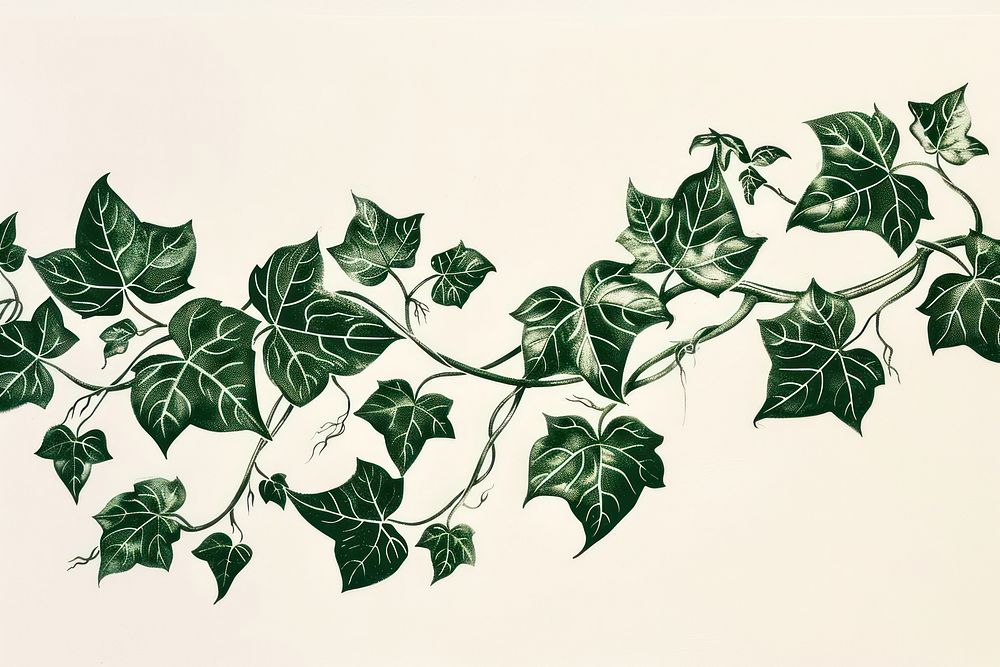 Ivy vine plant leaf.
