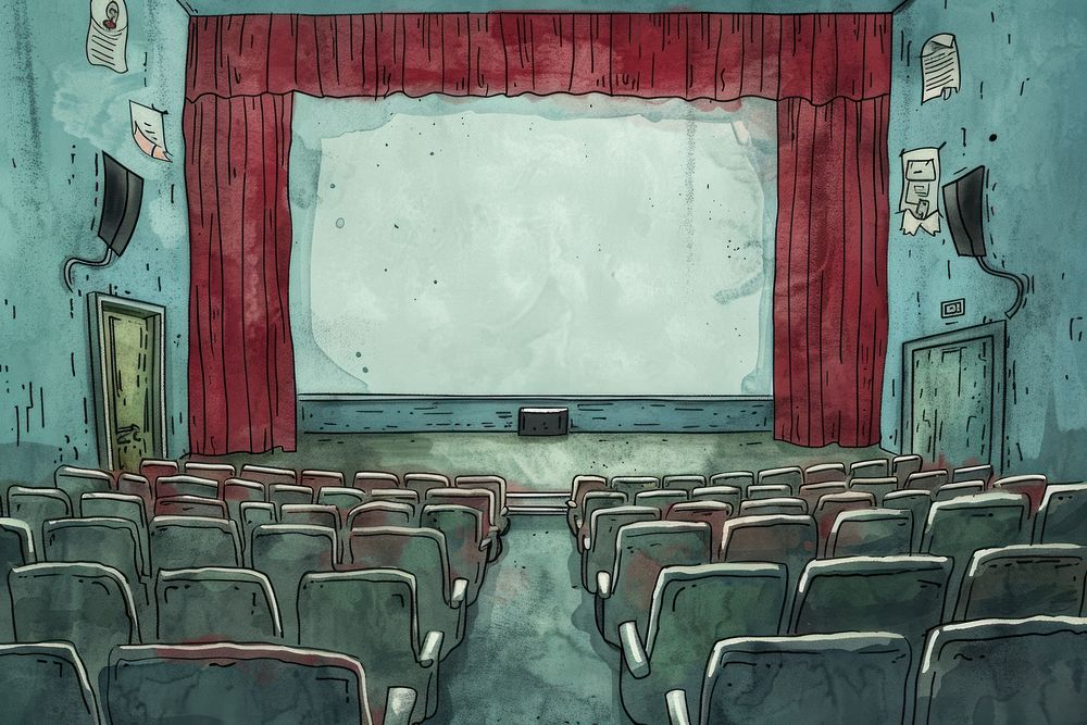 Movie theater architecture auditorium classroom.