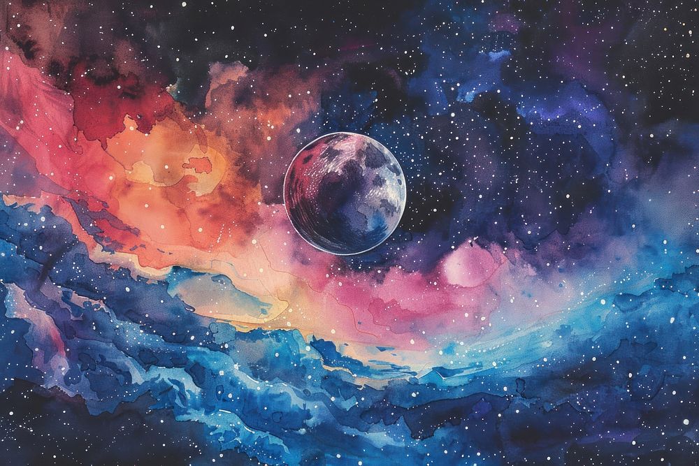 Nebula art astronomy universe.