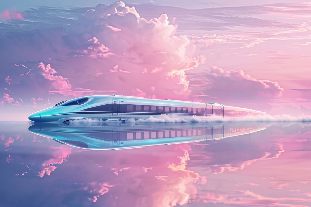 Photography of high-speed train transportation outdoors vehicle.