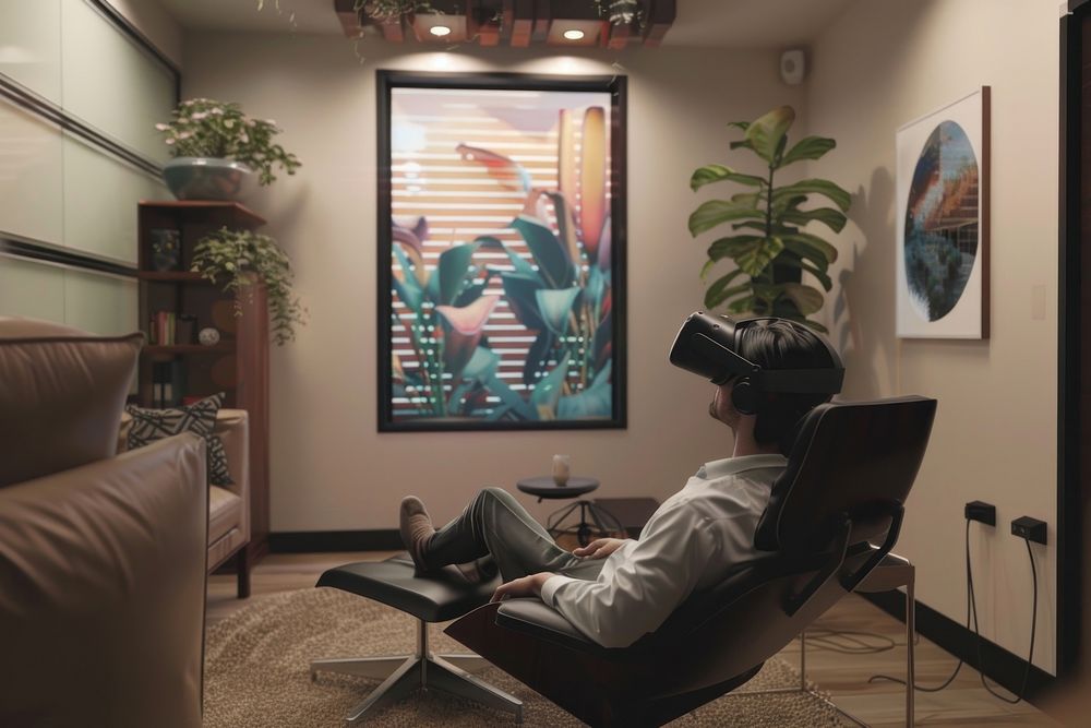 Virtual reality exposure therapy furniture painting clothing.