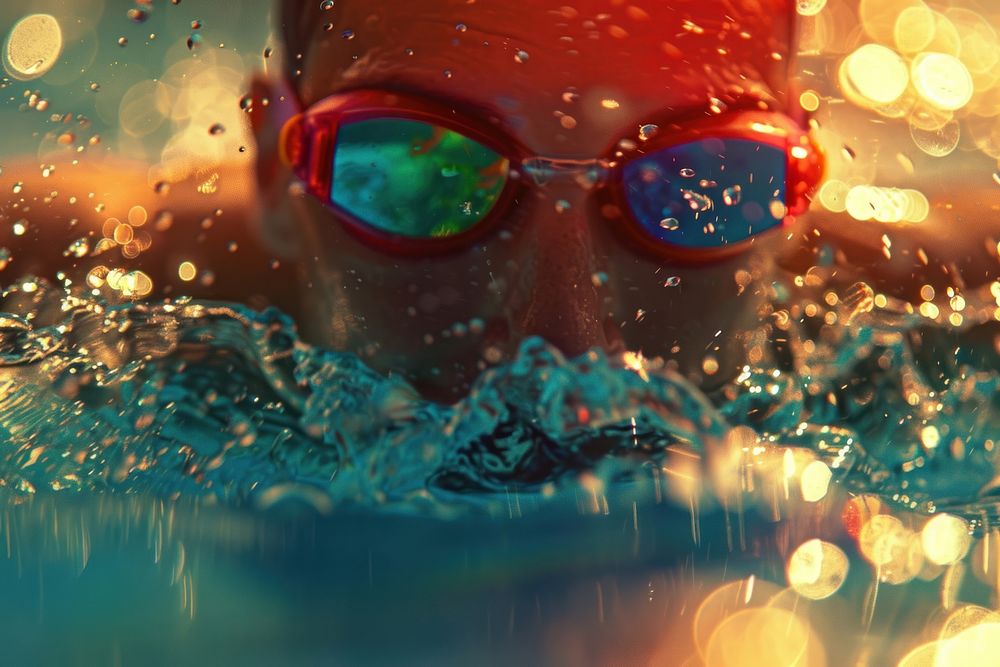 Swimmer accessories recreation sunglasses.