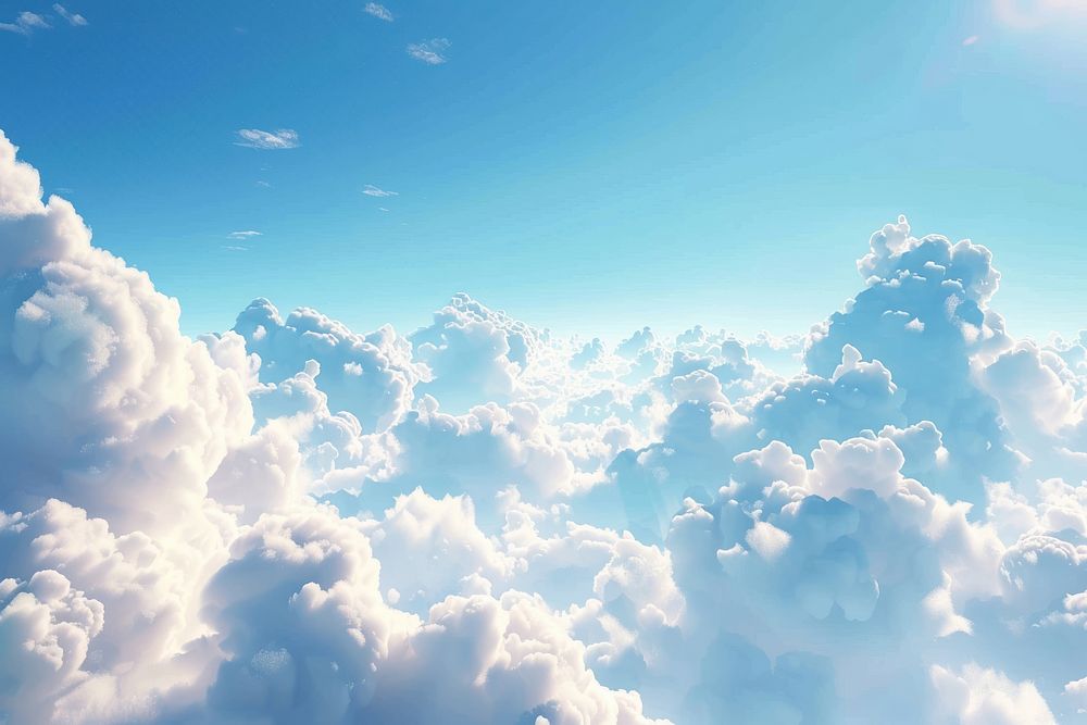 Blue sky background outdoors scenery cumulus.