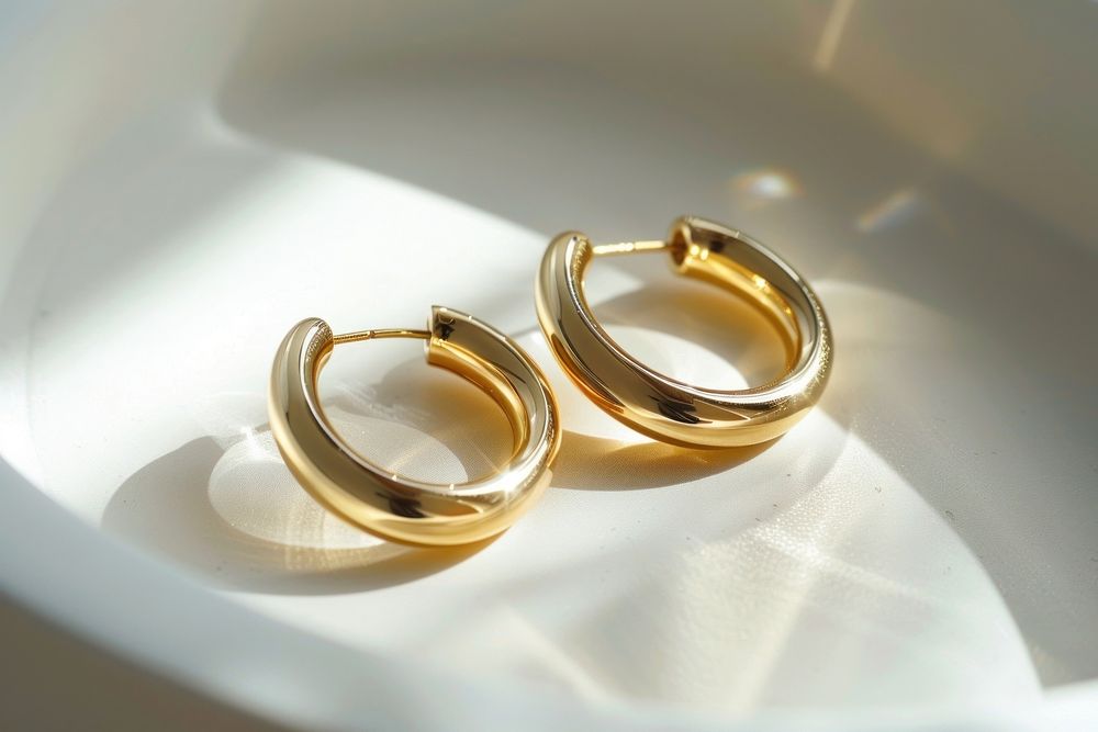 Gold hoop earrings accessories accessory gemstone.