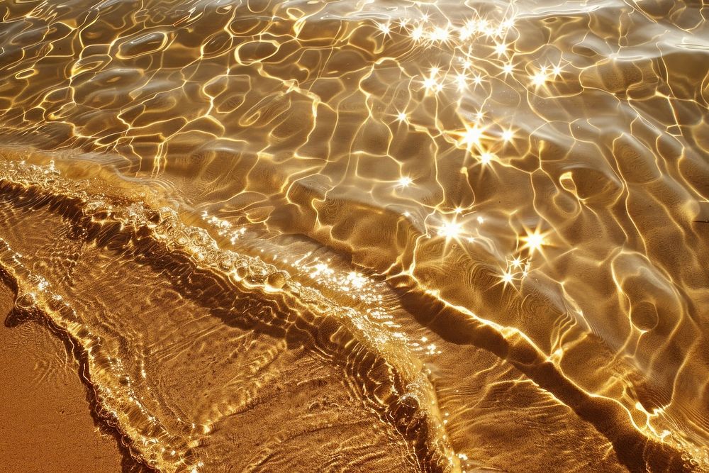 Aesthetic brown sand beach wallpaper water shoreline outdoors.