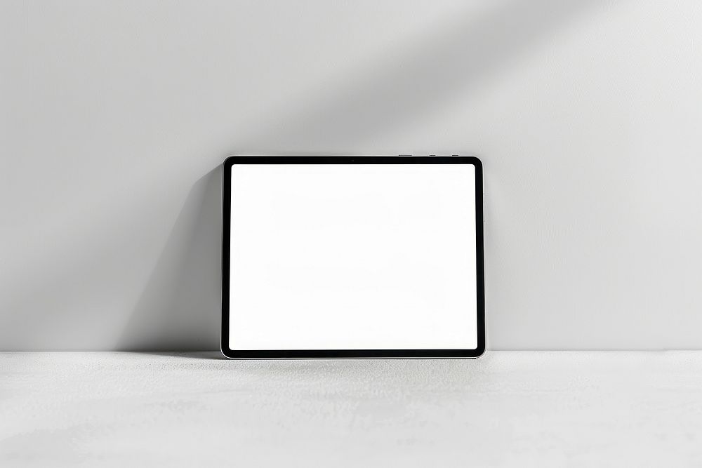 A tablet mockup monitor screen electronics.