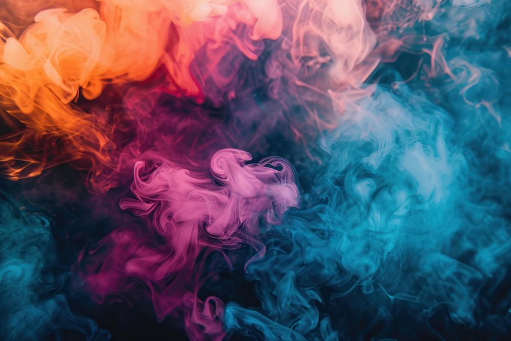 Colorful smoke background person human.