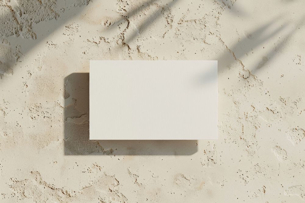 Business card mockup paper text architecture.