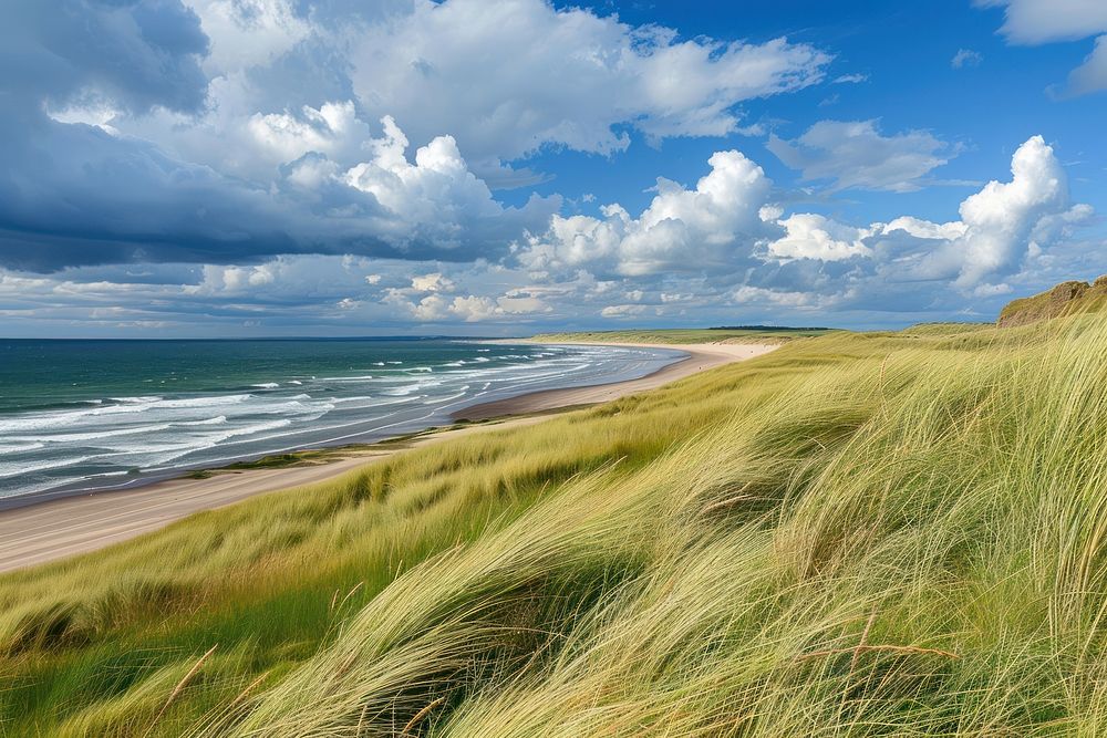 Dune grass along beach land | Free Photo - rawpixel