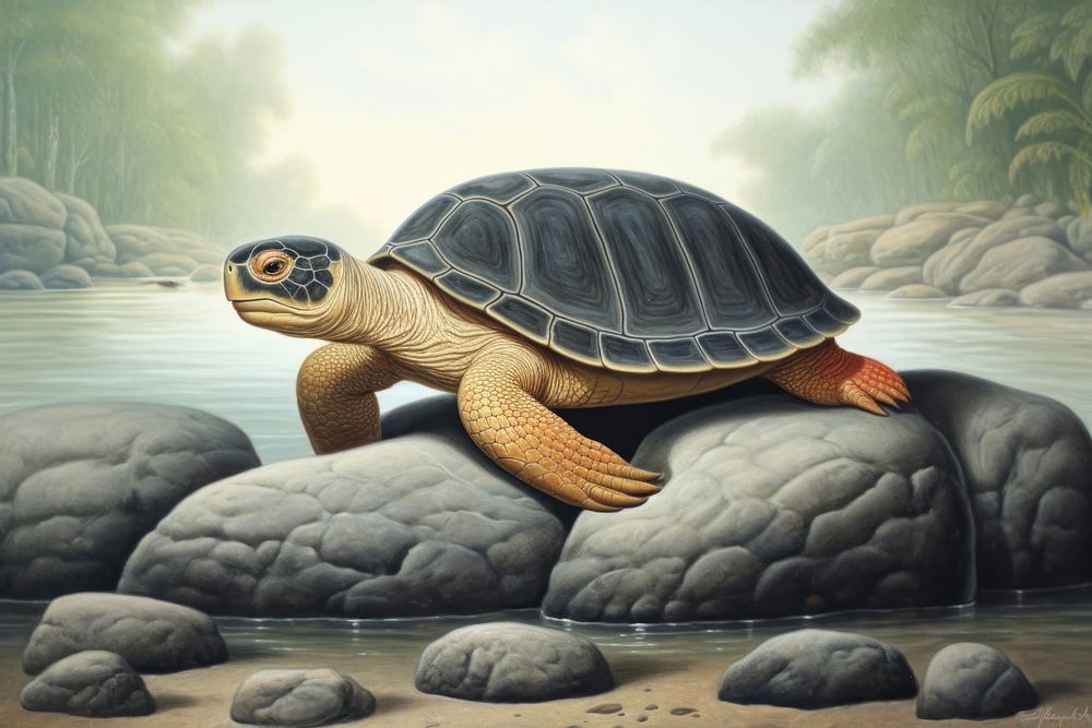 Sea turtle beach tortoise reptile | Free Photo Illustration - rawpixel