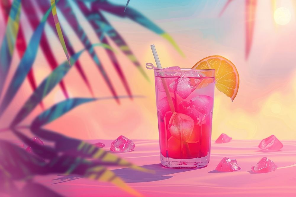 Summer background cocktail beverage lemonade.