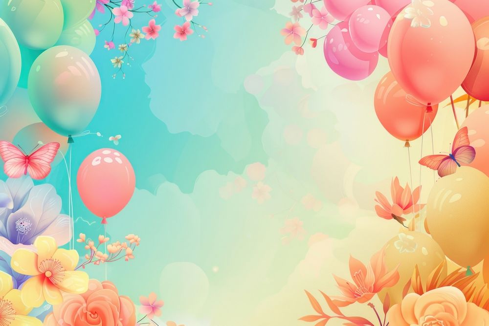 Gradient background for summer season celebration graphics balloon pattern.