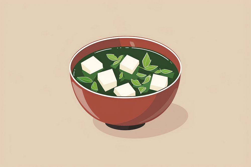 Miso soup food meal dish.