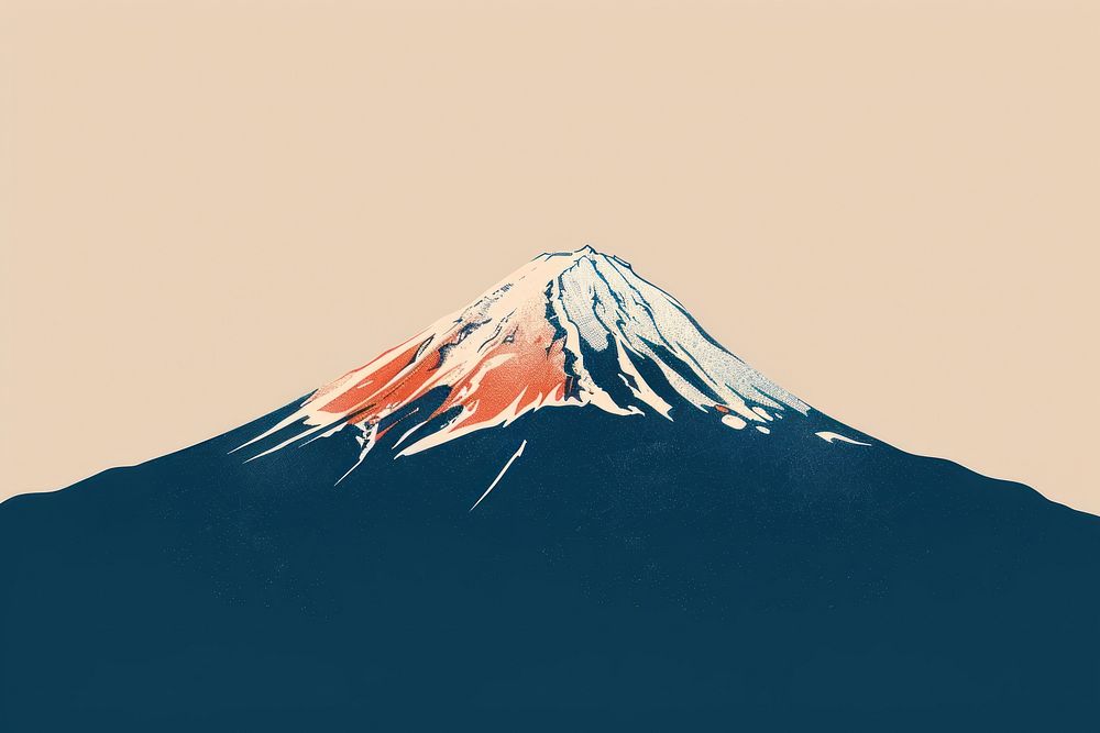 Mount Fuji mountain outdoors eruption.