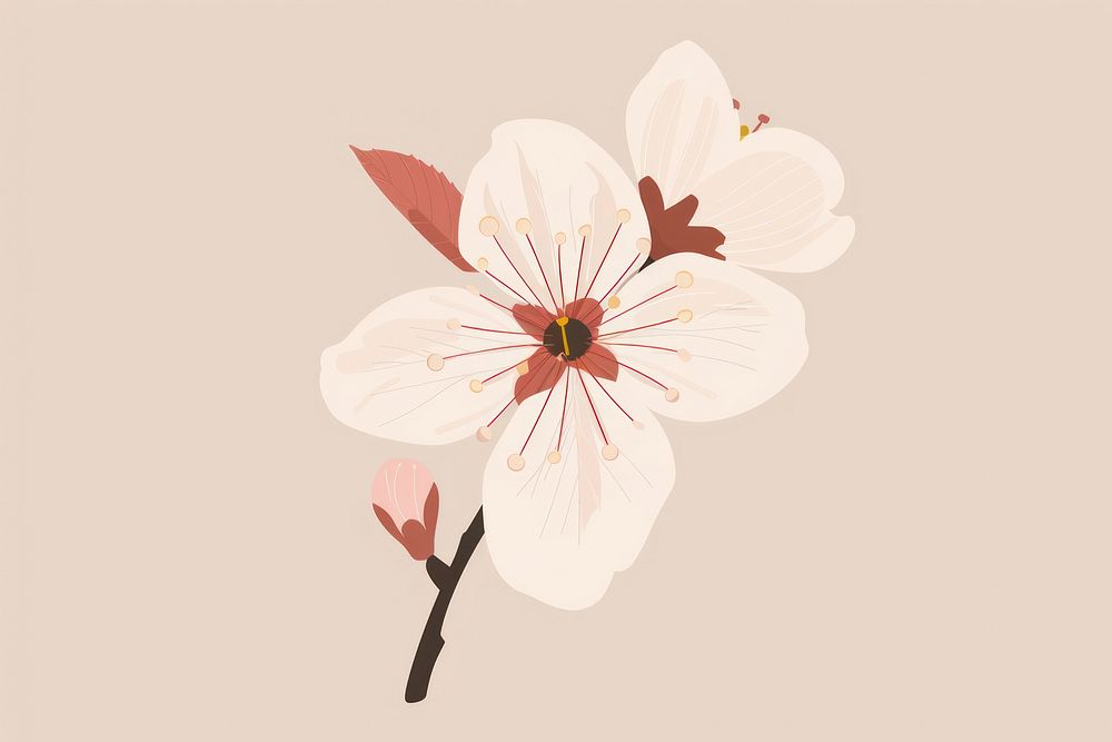 Sakura flower appliance blossom anther.