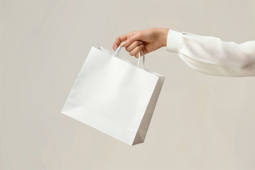 Big shopping paper bags mockup shopping bag tote bag.