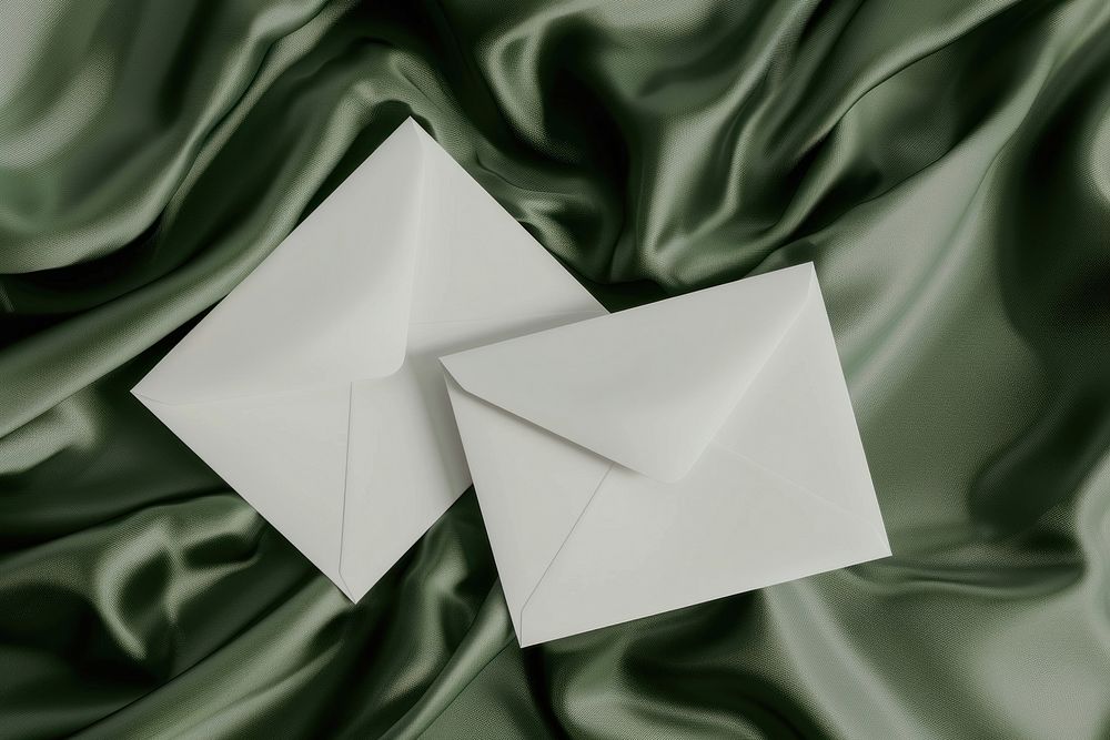 Envelope and card mockup mail.