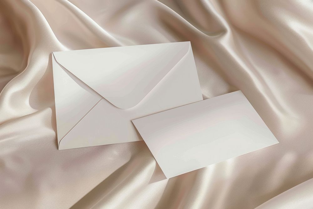 Envelope mockup business card paper mail.