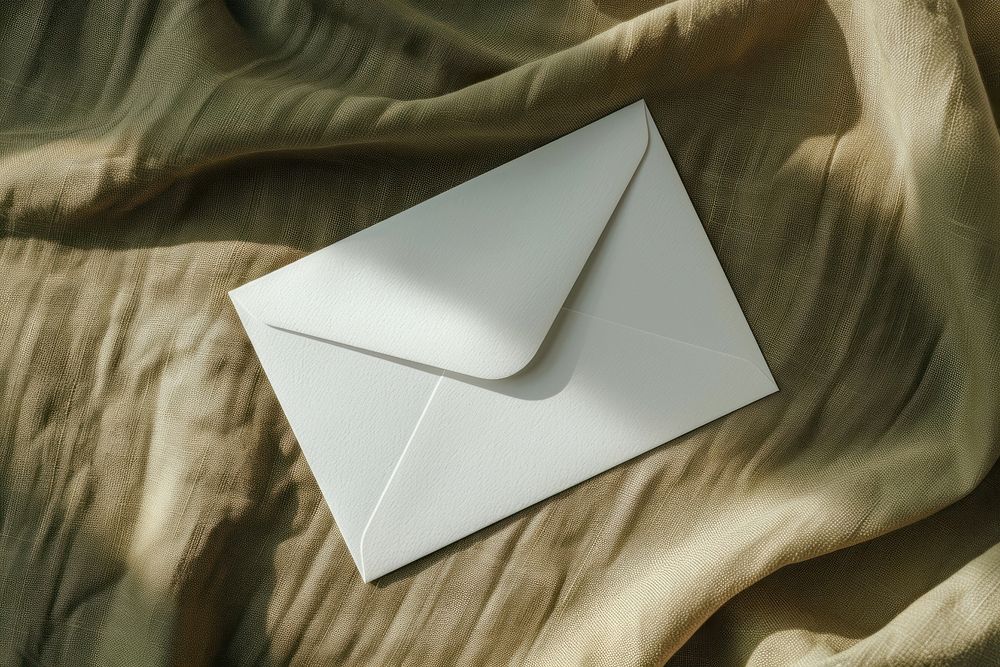 White envelope and card mockup mail.