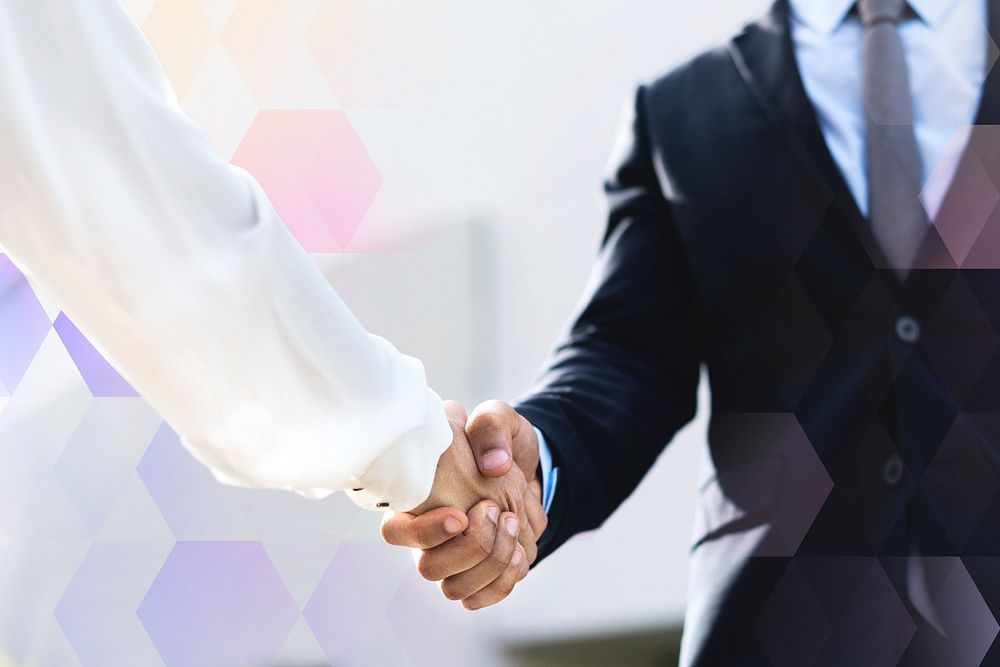 Business people shaking hands for an agreement