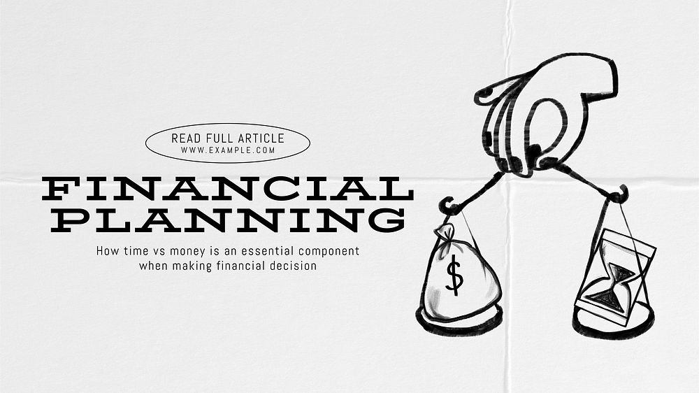 Financial planning blog banner template