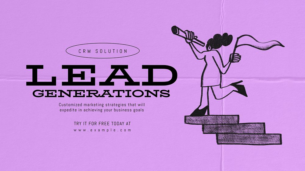 Lead generations blog banner template