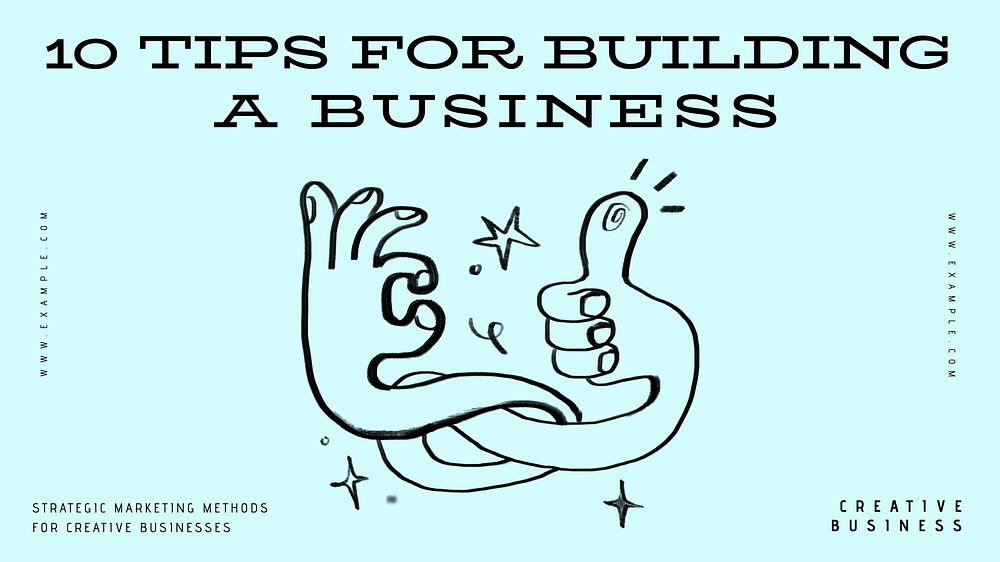 Building business blog banner template