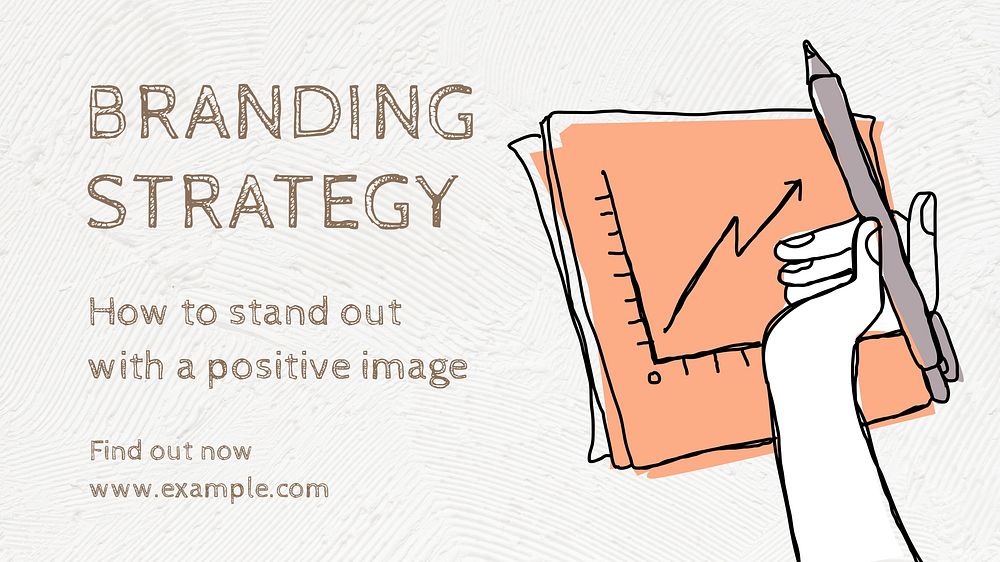 Branding strategy  blog banner template